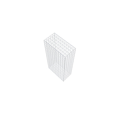 Gabion 200 cm x 100 cm x 50 cm (L x H x P), mailles 10 cm x 10 cm, anneau en C