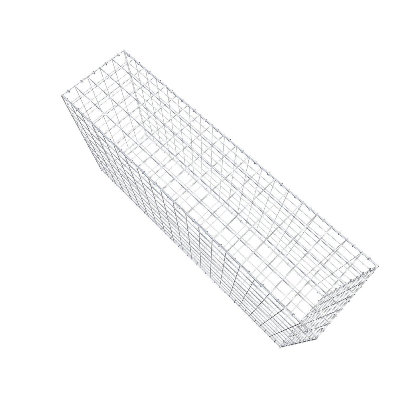 Gabion 200 cm x 100 cm x 50 cm (L x H x P), mailles 10 cm x 10 cm, anneau en C