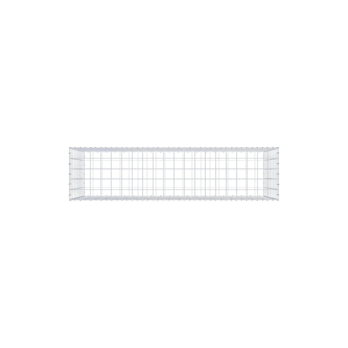 Gabion 200 cm x 100 cm x 50 cm (L x H x P), mailles 10 cm x 10 cm, anneau en C