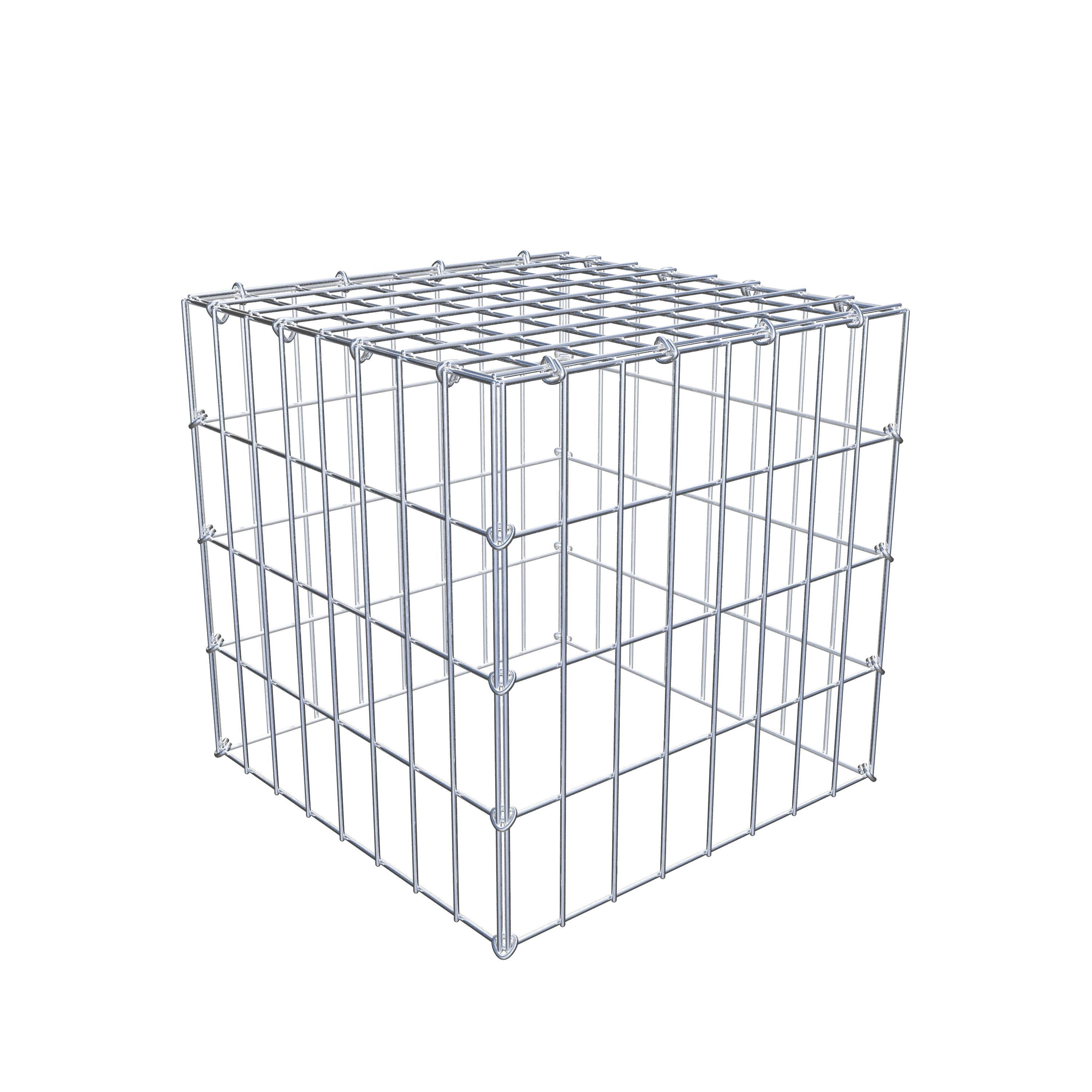 Monteret gabion type 3 40 cm x 40 cm x 40 cm (L x H x D), maskestørrelse 5 cm x 10 cm, C-ring