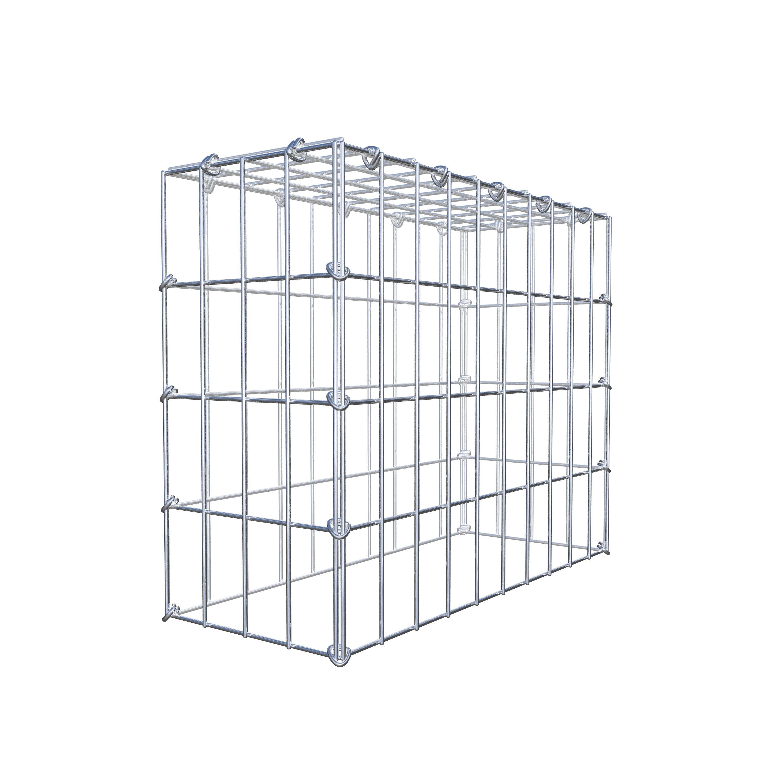 Monteret gabion type 3 50 cm x 40 cm x 20 cm (L x H x D), maskestørrelse 5 cm x 10 cm, C-ring