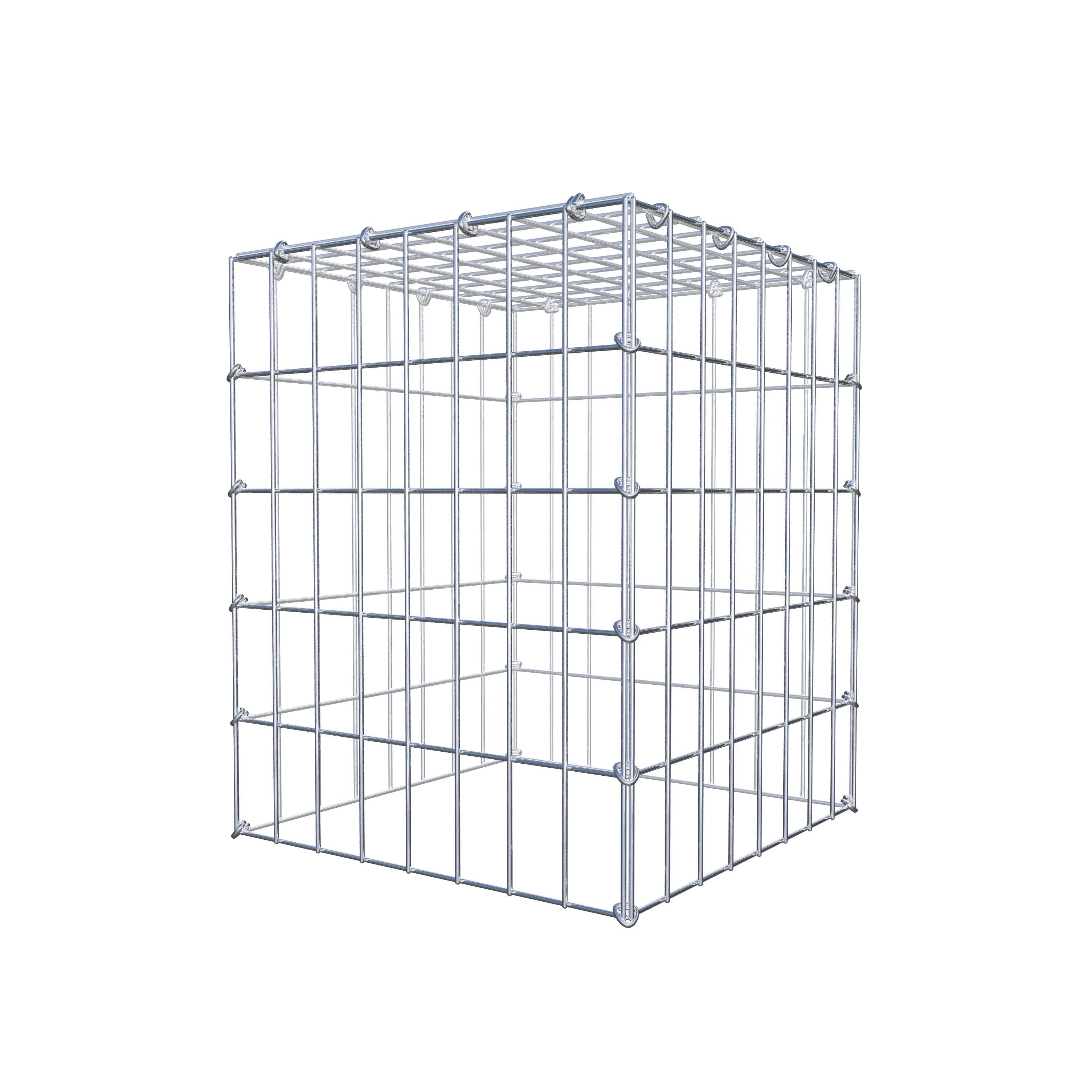 Monteret gabion type 3 50 cm x 40 cm x 40 cm (L x H x D), maskestørrelse 5 cm x 10 cm, C-ring