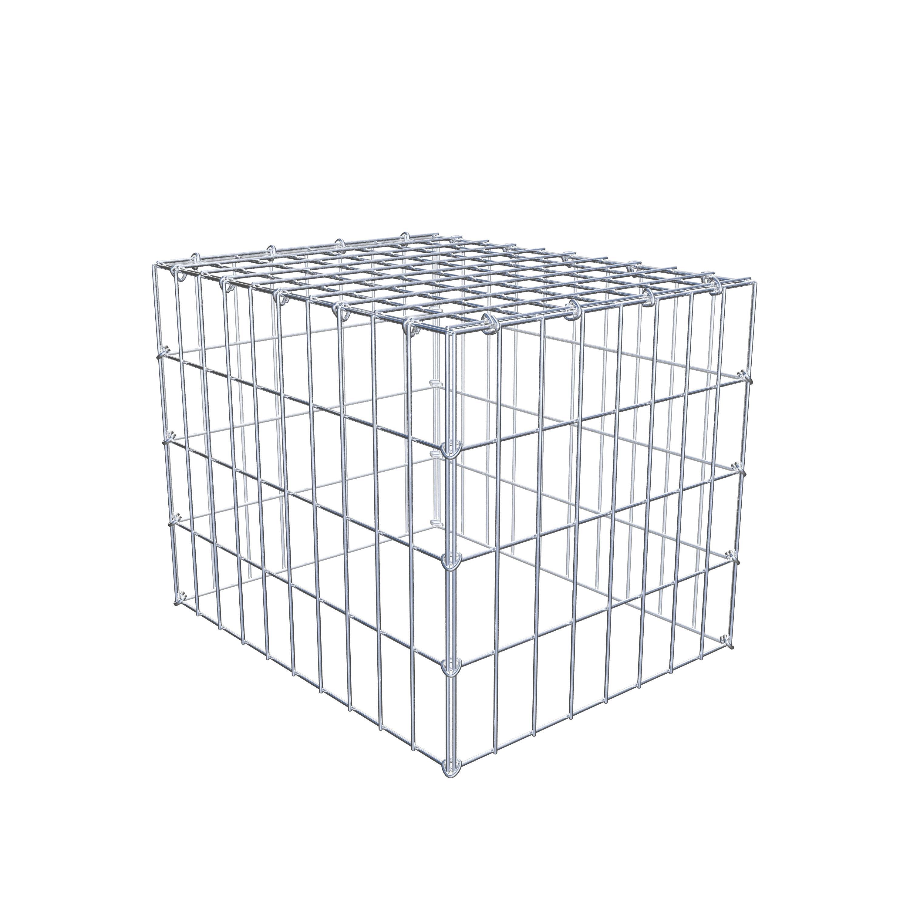 Monteret gabion type 3 50 cm x 40 cm x 40 cm (L x H x D), maskestørrelse 5 cm x 10 cm, C-ring