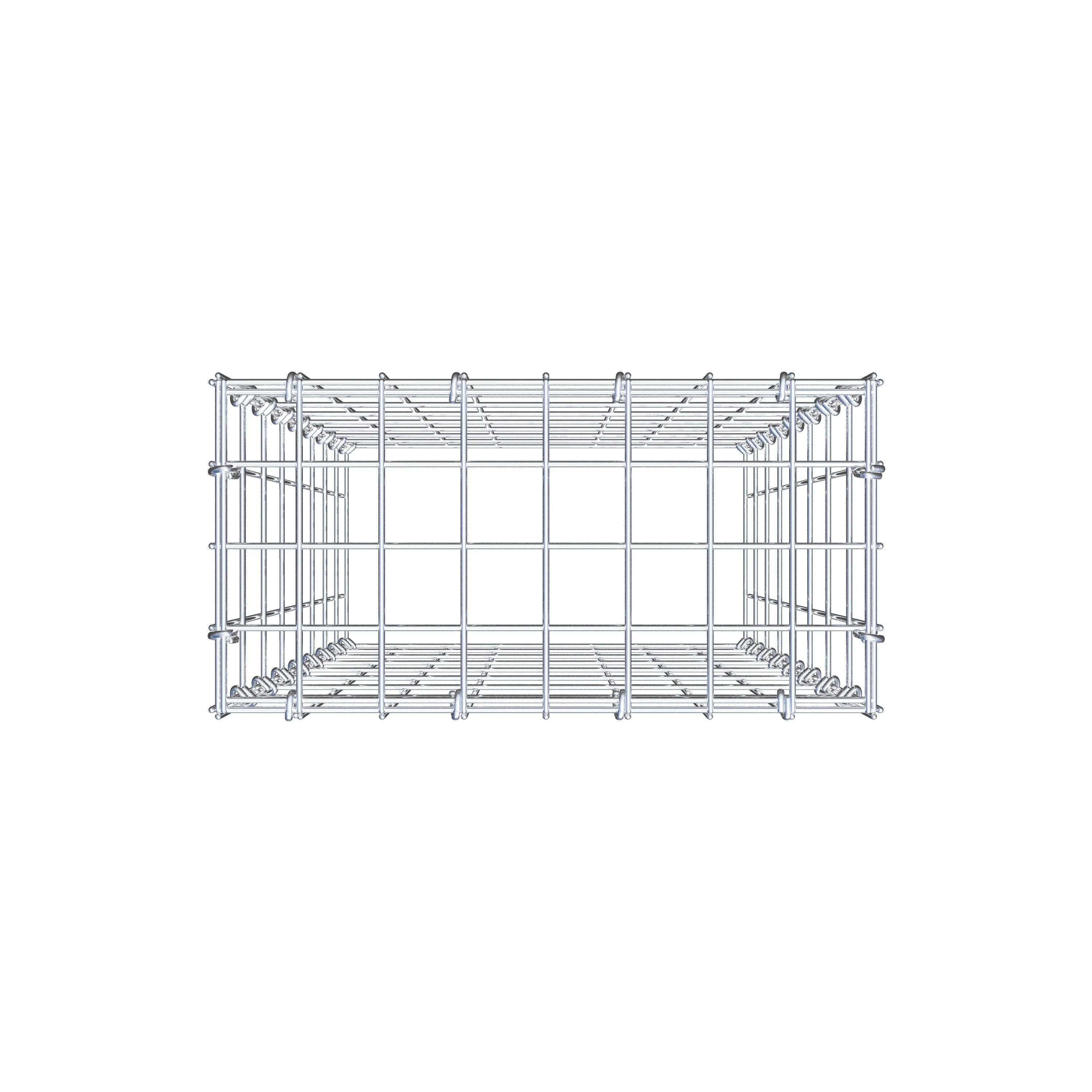 Gabião Tipo 3 80 cm x 40 cm x 20 cm (C x A x P), malhagem 5 cm x 10 cm, anel C