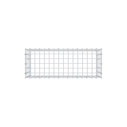 Monteret gabion type 3 80 cm x 40 cm x 30 cm (L x H x D), maskestørrelse 5 cm x 10 cm, C-ring