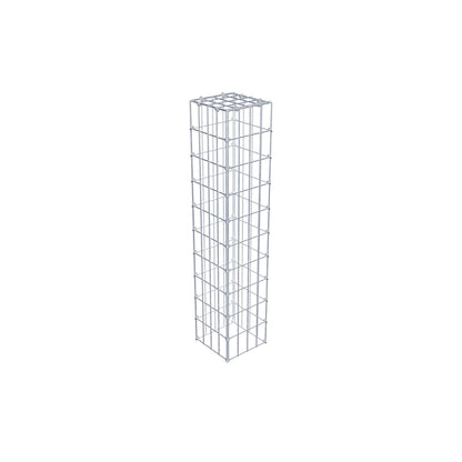 Monteret gabion type 3 100 cm x 20 cm x 20 cm (L x H x D), maskestørrelse 5 cm x 10 cm, C-ring