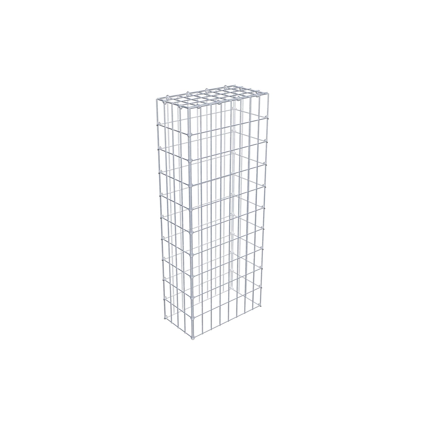 Mounted gabion type 3 100 cm x 20 cm x 40 cm (L x H x D), mesh size 5 cm x 10 cm, C-ring