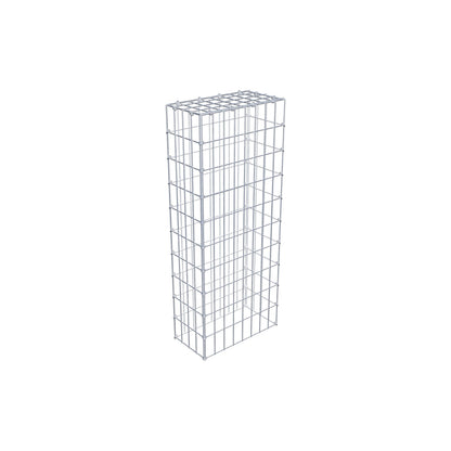 Mounted gabion type 3 100 cm x 20 cm x 40 cm (L x H x D), mesh size 5 cm x 10 cm, C-ring