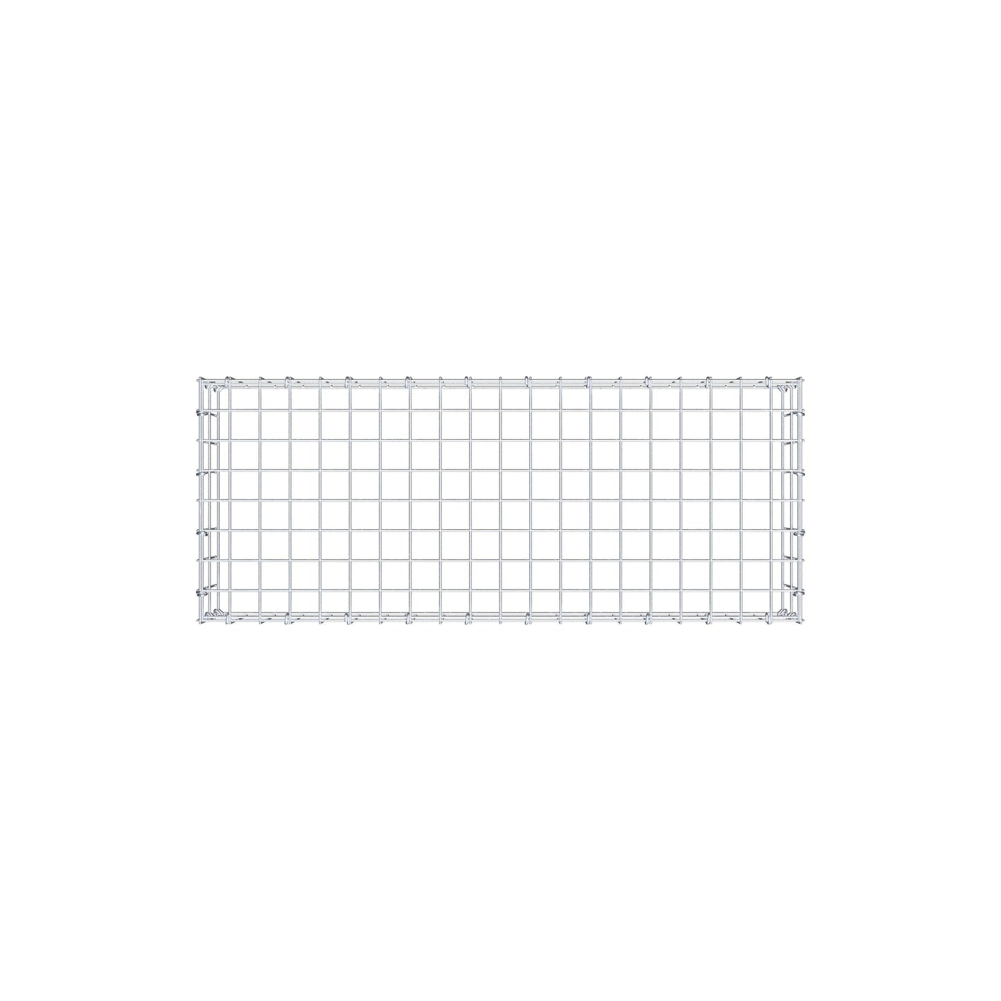 Mounted gabion type 3 100 cm x 20 cm x 40 cm (L x H x D), mesh size 5 cm x 10 cm, C-ring