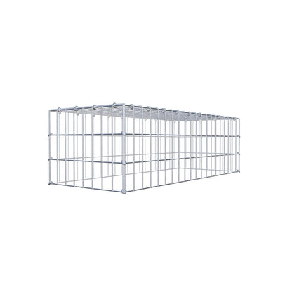 Monteret gabion type 3 100 cm x 30 cm x 40 cm (L x H x D), maskestørrelse 5 cm x 10 cm, C-ring