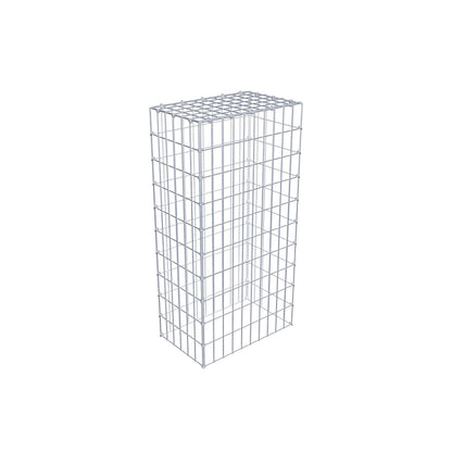 Mounted gabion type 3 100 cm x 30 cm x 50 cm (L x H x D), mesh size 5 cm x 10 cm, C-ring