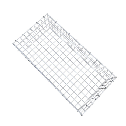 Mounted gabion type 3 100 cm x 30 cm x 50 cm (L x H x D), mesh size 5 cm x 10 cm, C-ring