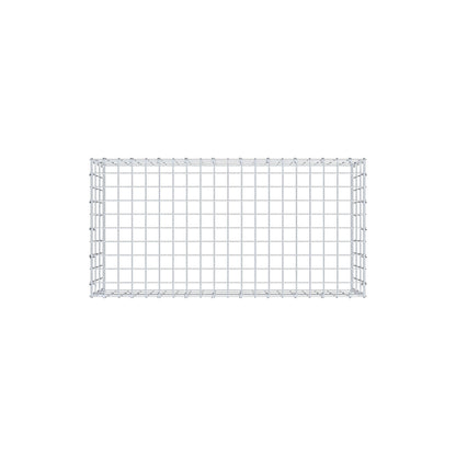Mounted gabion type 3 100 cm x 30 cm x 50 cm (L x H x D), mesh size 5 cm x 10 cm, C-ring