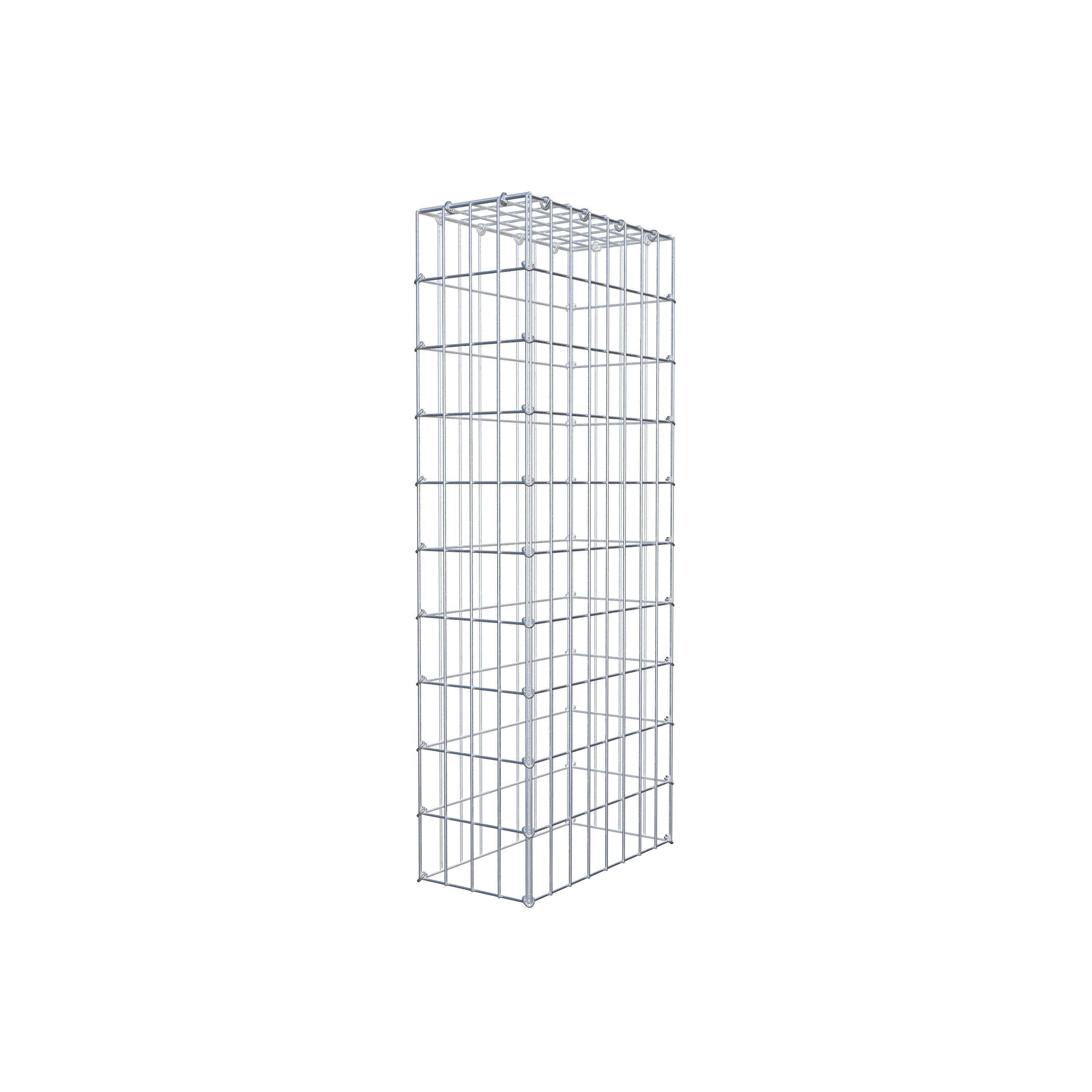 Gabião Tipo 3 100 cm x 40 cm x 20 cm (C x A x P), malhagem 5 cm x 10 cm, anel C