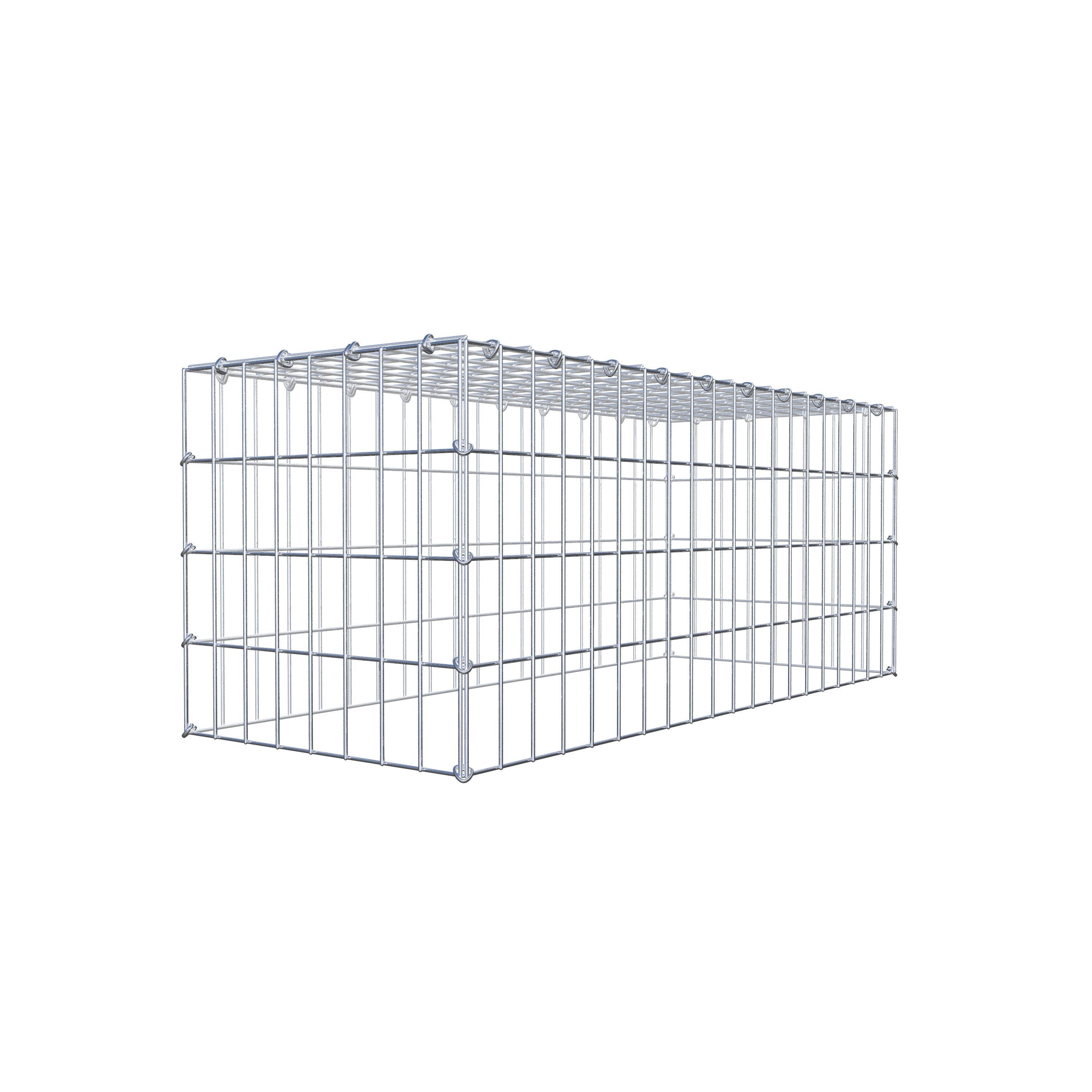 Monteret gabion type 3 100 cm x 40 cm x 40 cm (L x H x D), maskestørrelse 5 cm x 10 cm, C-ring