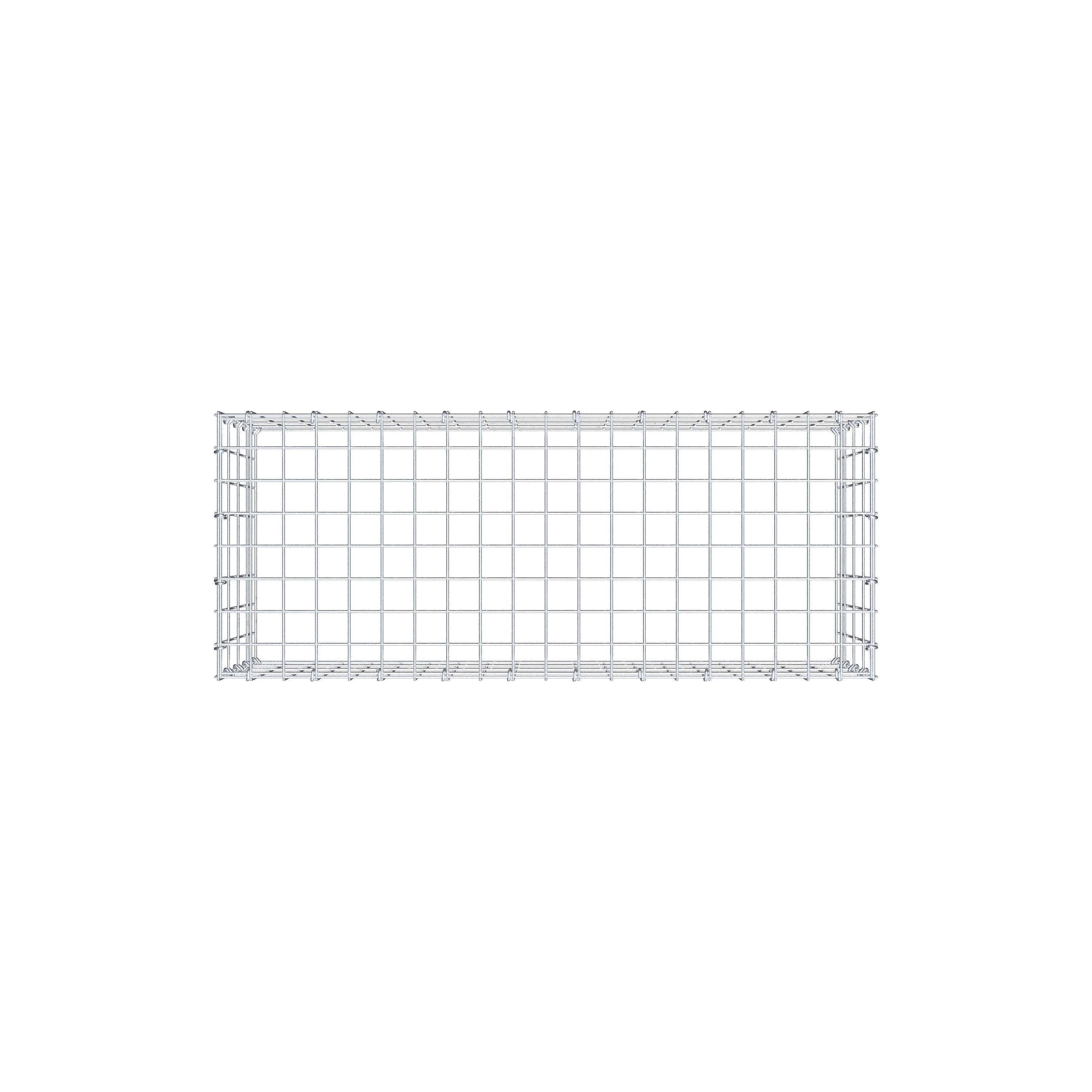 Gabbione aggiuntivo di tipo 3 100 cm x 40 cm x 40 cm (L x H x P), maglia 5 cm x 10 cm, anello a C