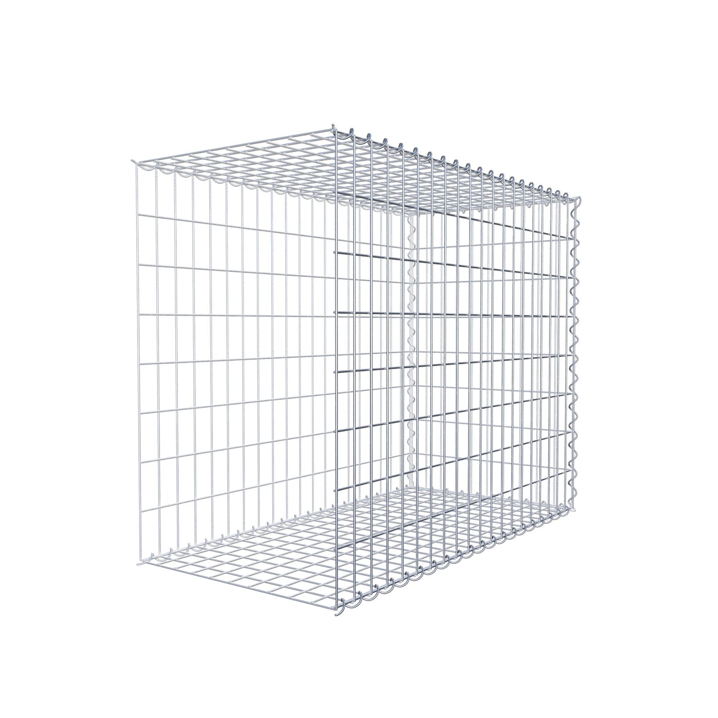 Anbaugabione Typ 2 100 cm x 80 cm x 50 cm (L x H x T), Maschenweite 5 cm x 10 cm, Spirale