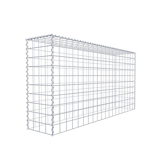Gabion rapporté type 3 200 cm x 100 cm x 40 cm (L x H x P), mailles 10 cm x 10 cm, spirale