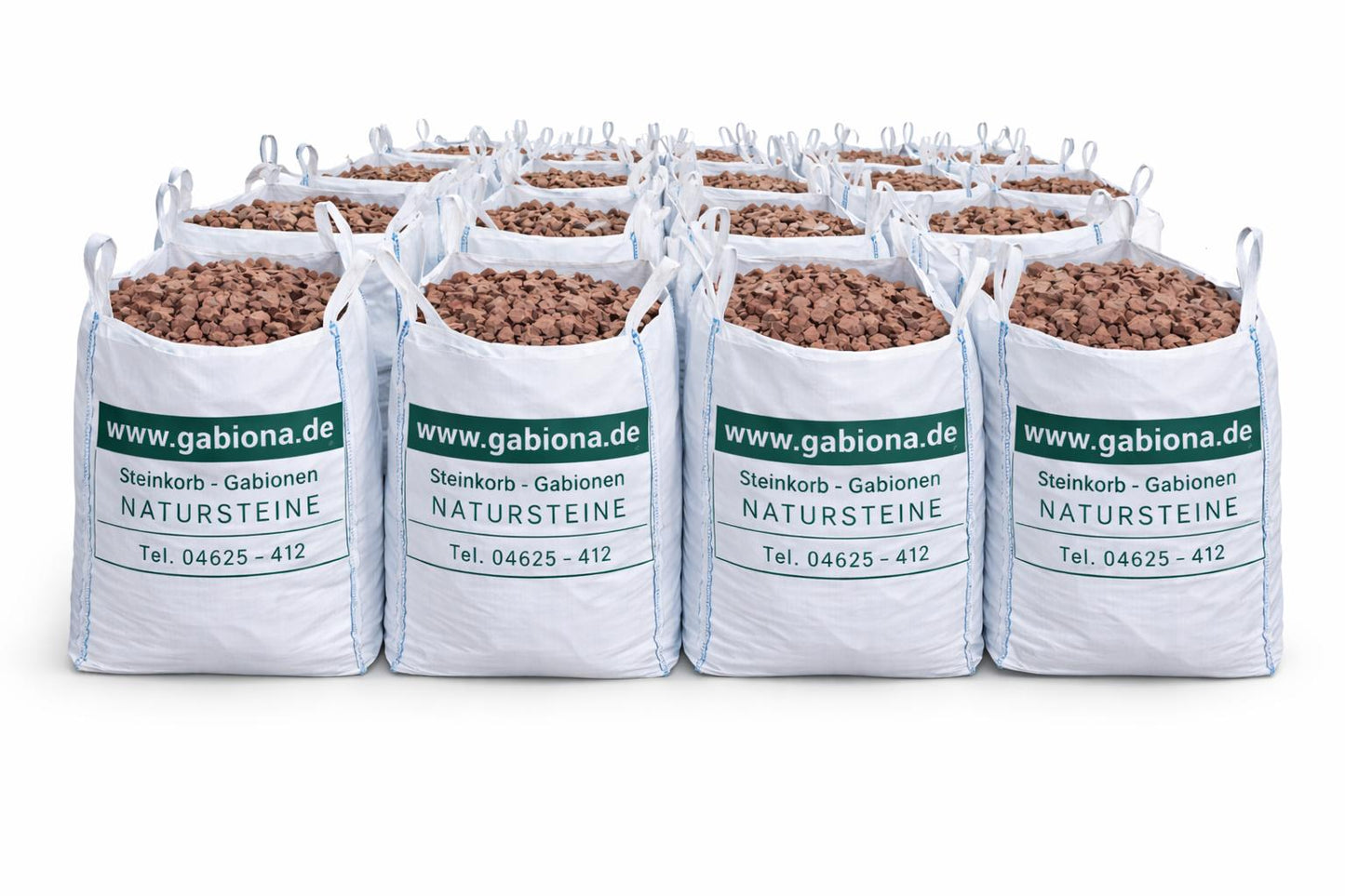 5x Big Bags 95 x 65 x 120 cm (L x T x H) - mit Aufdruck - sehr stabil - 1.250 kg SWL