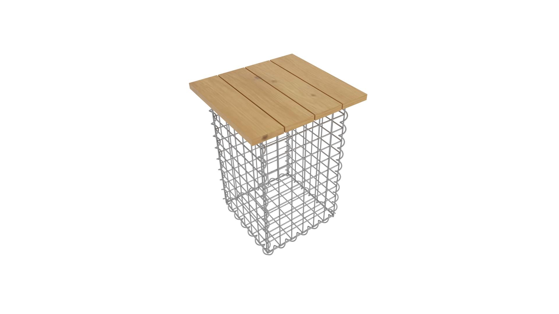 Taburete espiral MW 5 x 5 TEAK