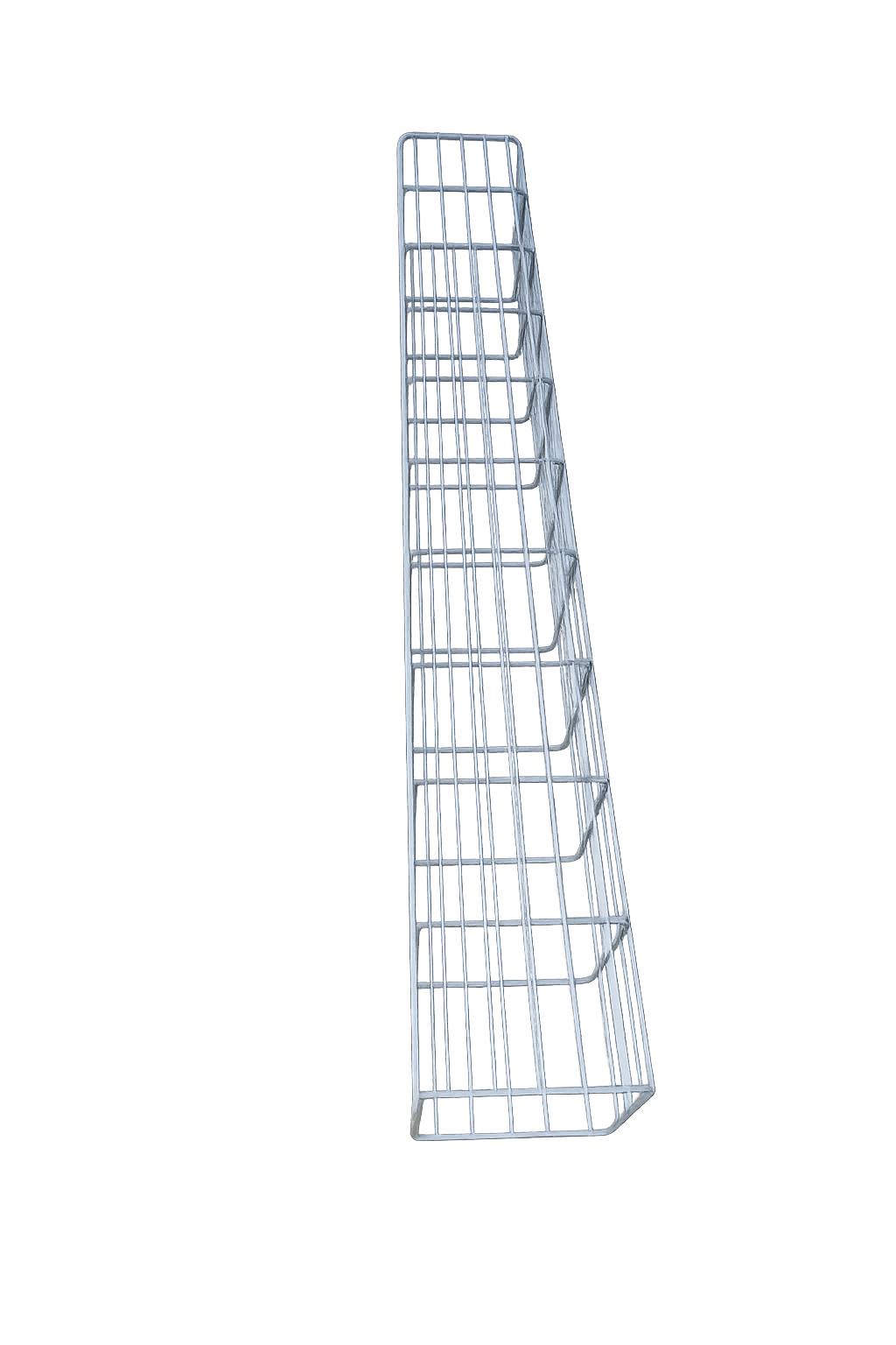 Rectangular hot-dip galvanized gabion column, 27.3 cm x 27.3 cm, 200 cm high, MW 5 cm x 20 cm, 8/6 mm wire