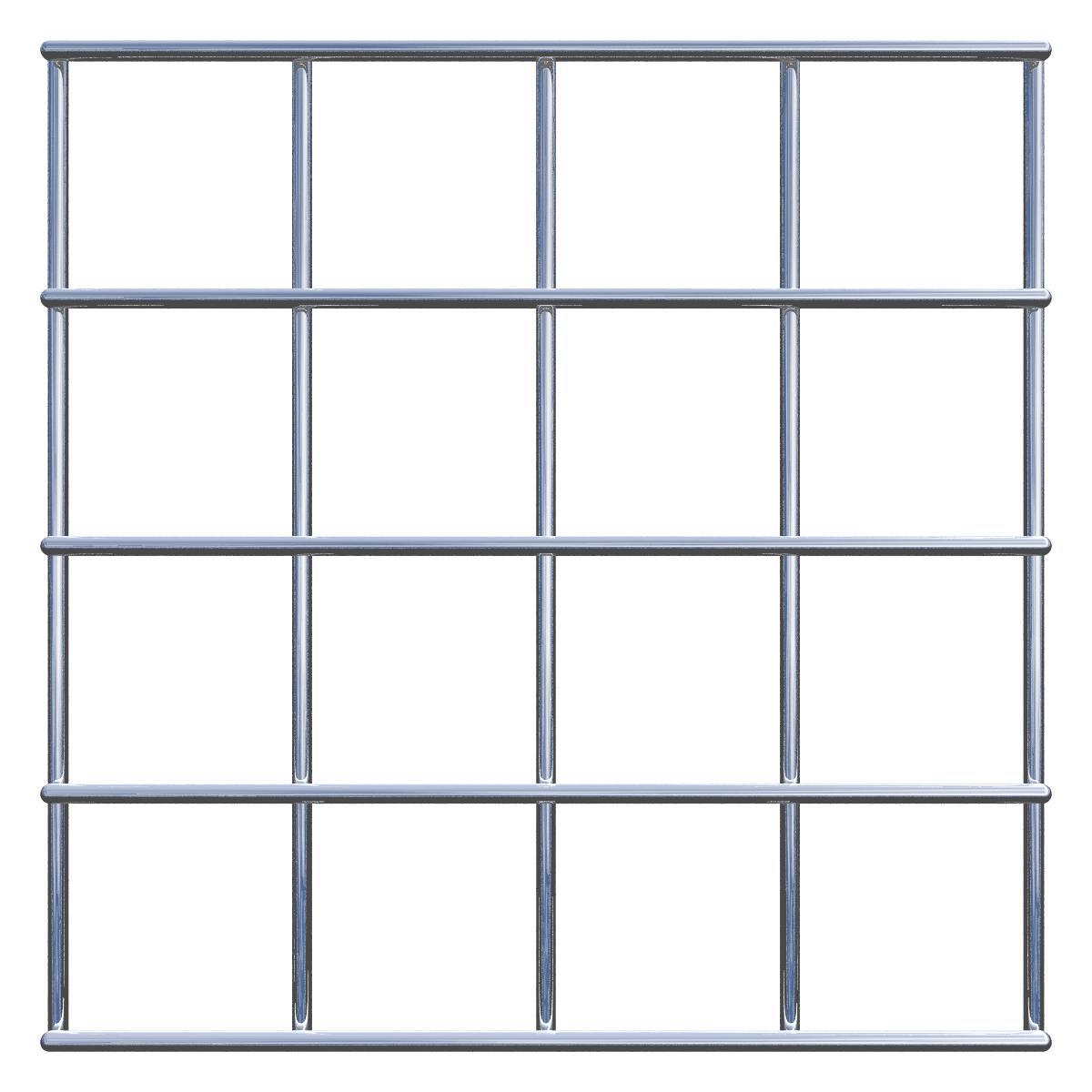 Treliça decorativa / treliça (incl. material de montagem) tamanho da malha 5 x 5 cm