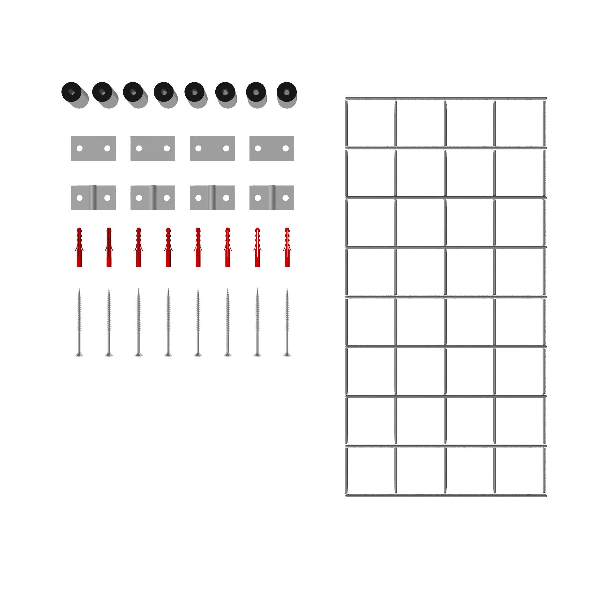 Decorative grid / trellis mesh size 5 x 5 cm