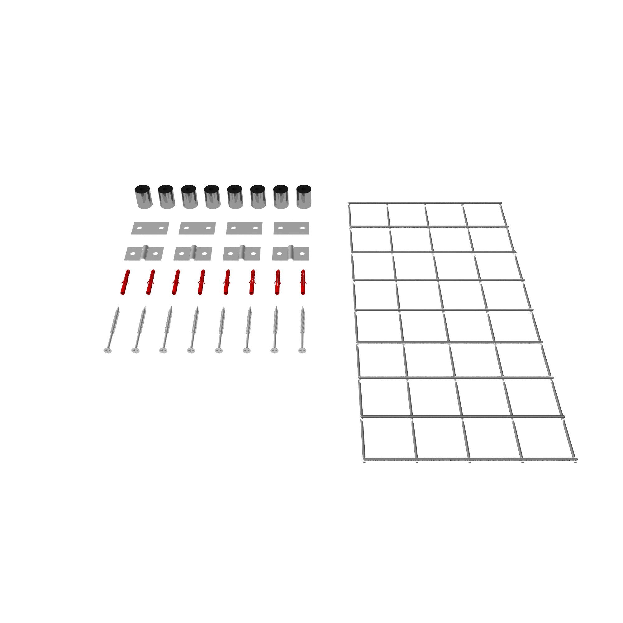 Decorative grid / trellis mesh size 5 x 5 cm