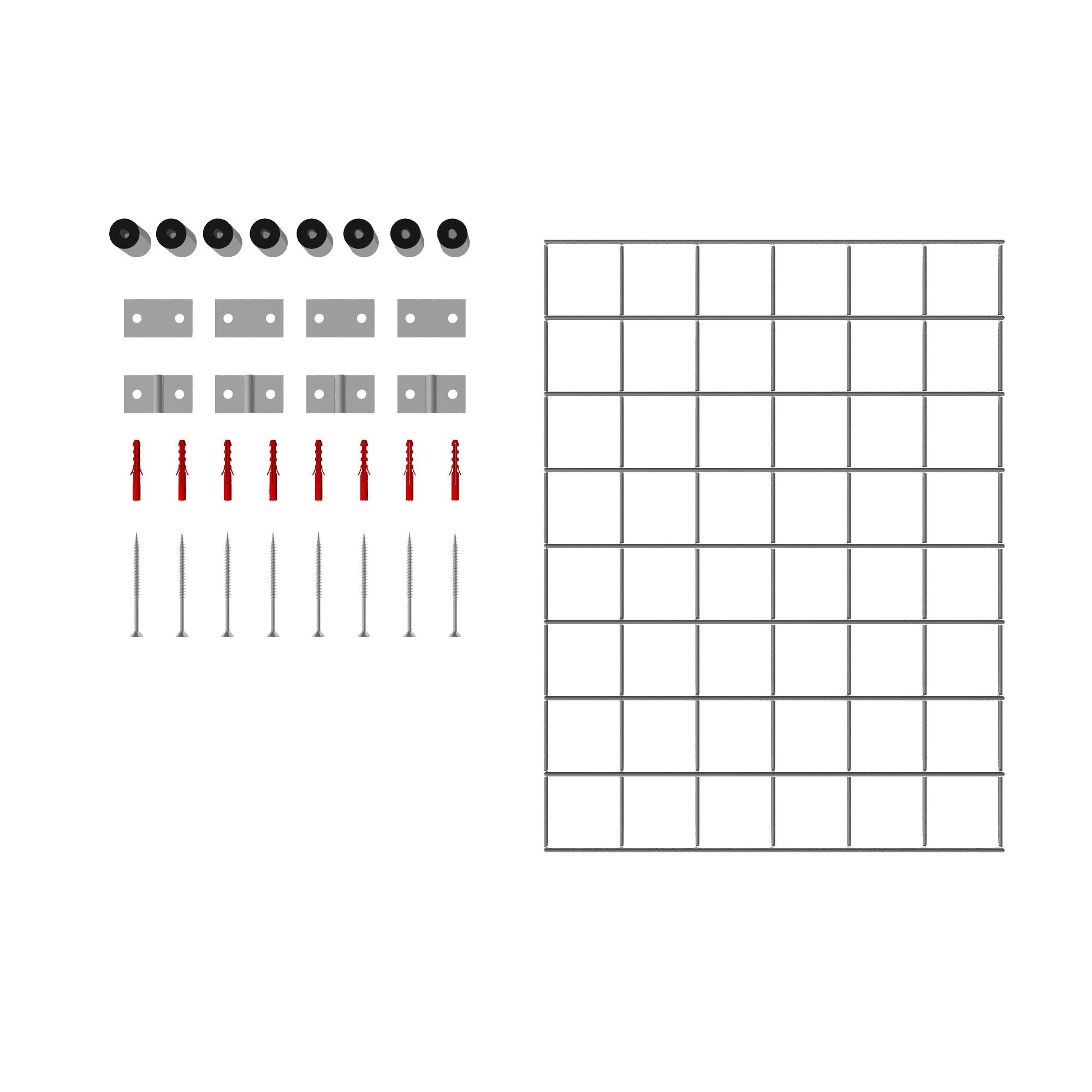 Decorative grid / trellis mesh size 5 x 5 cm