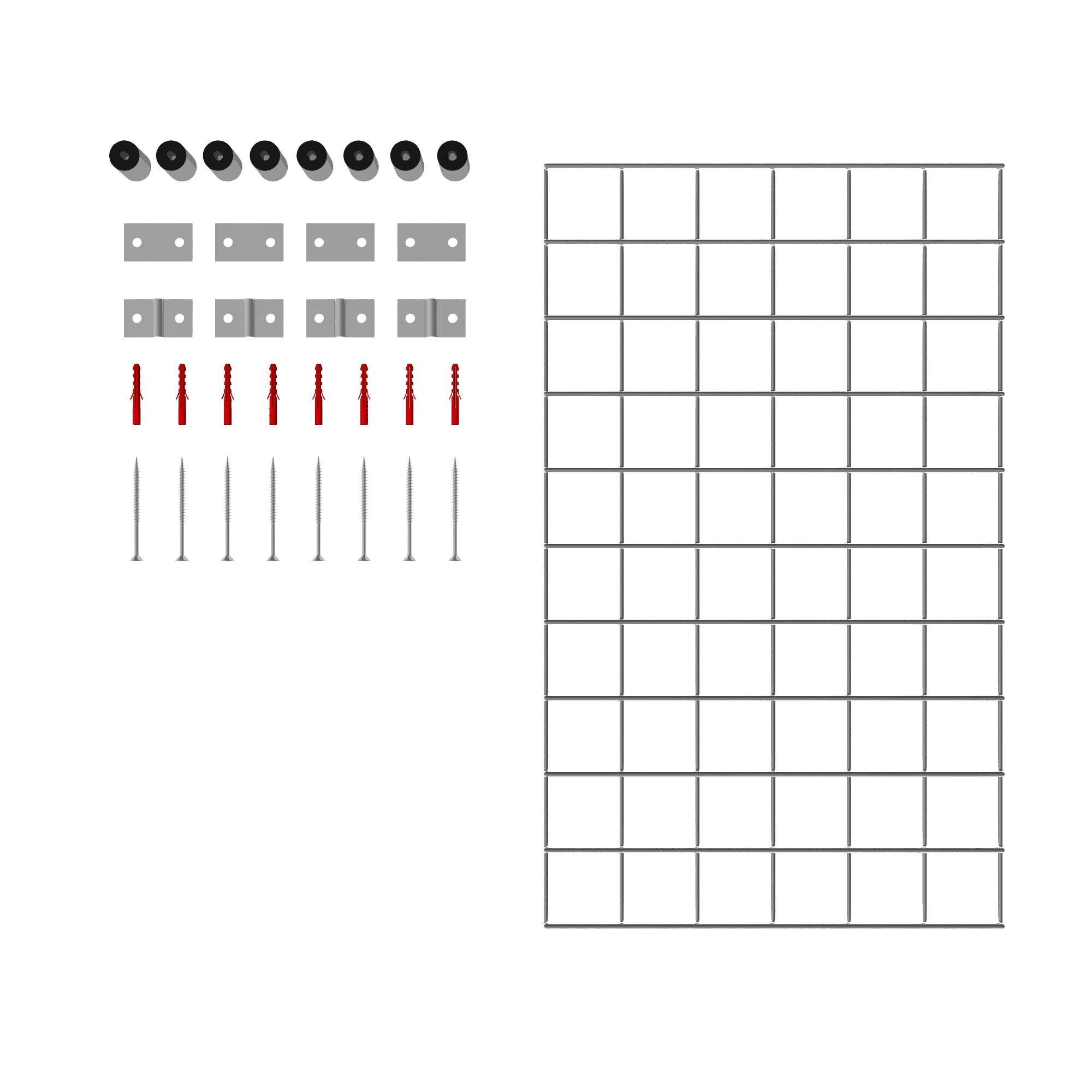 Decorative grid / trellis mesh size 5 x 5 cm