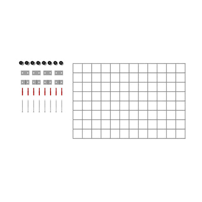 Treliça decorativa / treliça (incl. material de montagem) tamanho da malha 5 x 5 cm