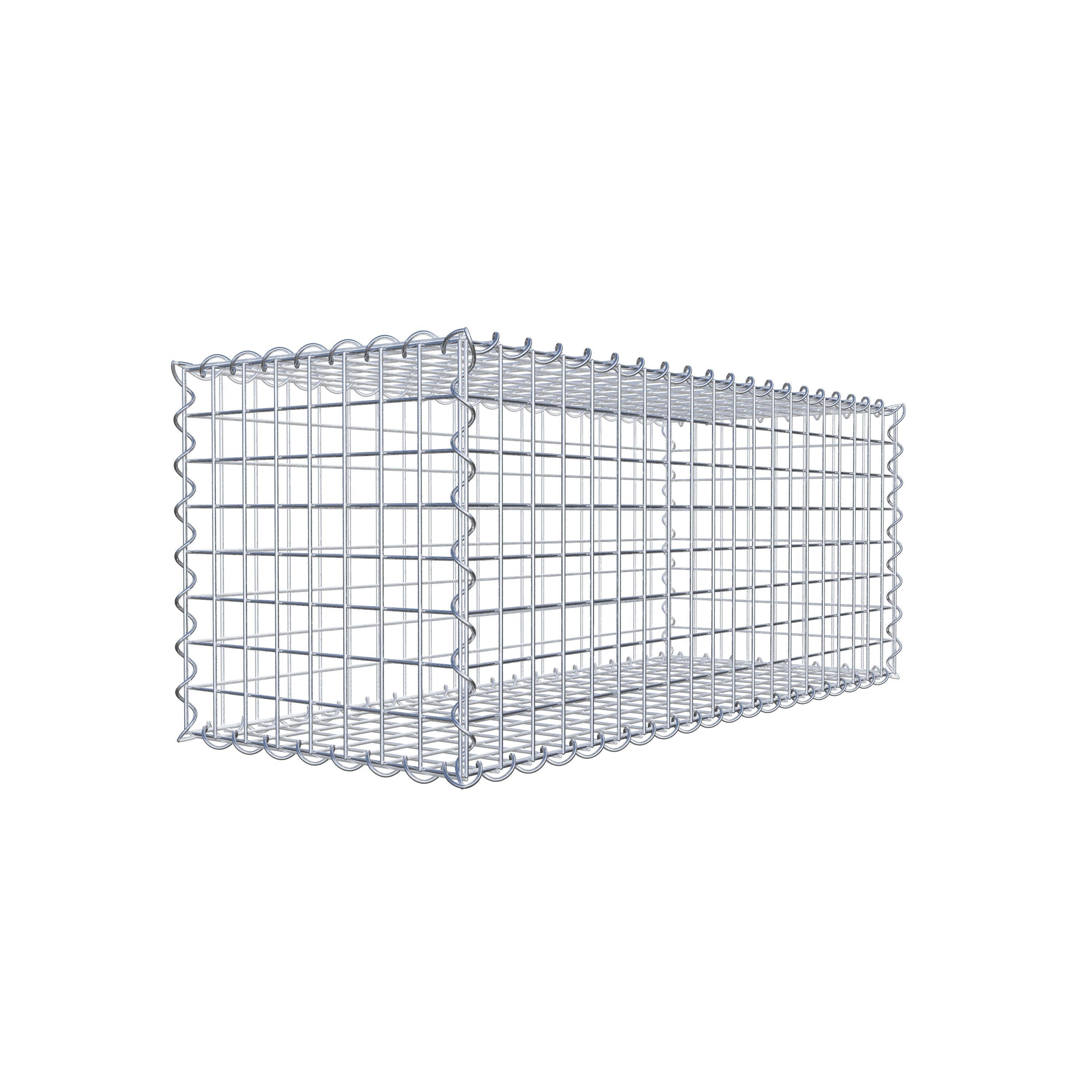 2er Set Gabionen 100 cm x 40 cm x 40 cm (L x H x T), Maschenweite 5 x 5 cm, Spirale
