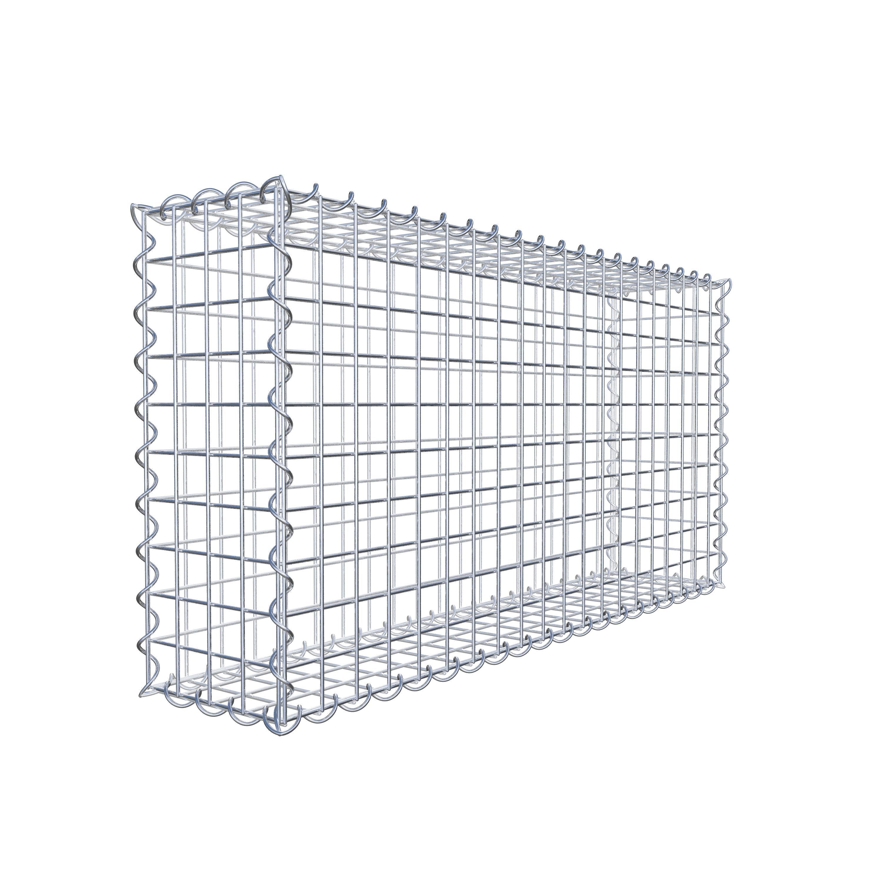 2er Set Gabionen 100 cm x 50 cm x 20 cm (L x H x T), Maschenweite 5 x 5 cm, Spirale