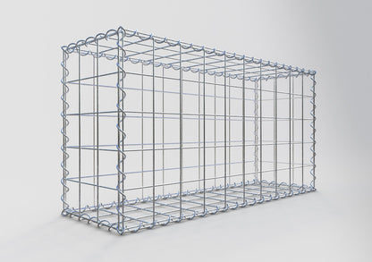 Set van 2 schanskorven 100 cm x 50 cm x 30 cm (L x H x D), maaswijdte 10 x 10 cm, spiraalvormig