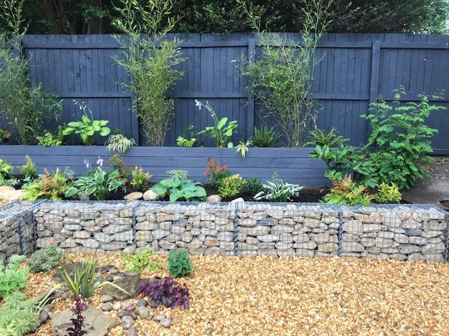 Sæt med 2 gabioner 100 cm x 50 cm x 30 cm (L x H x D), maskestørrelse 5 x 5 cm, spiralformet