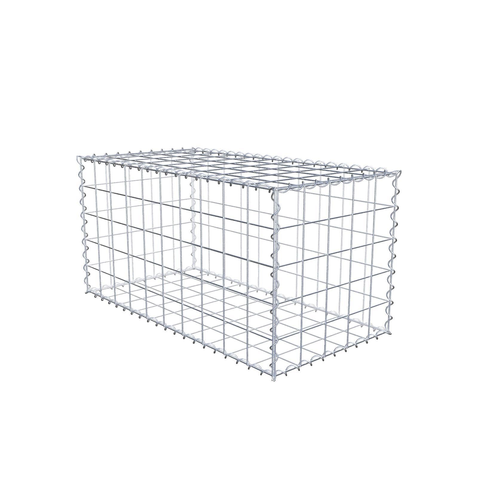 2er Set Gabionen 100 cm x 50 cm x 50 cm (L x H x T), Maschenweite 10 x 10 cm, Spirale