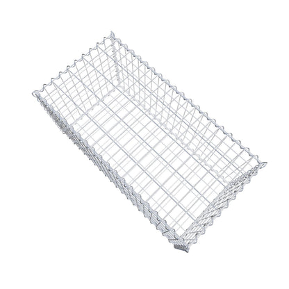 Set of 2 gabions 100 cm x 50 cm x 50 cm (L x H x D), mesh size 5 x 10 cm, spiral