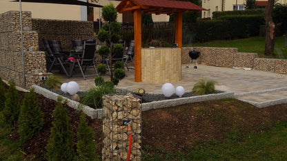 2er Set Gabionen 100 cm x 50 cm x 50 cm (L x H x T), Maschenweite 5 x 5 cm, Spirale