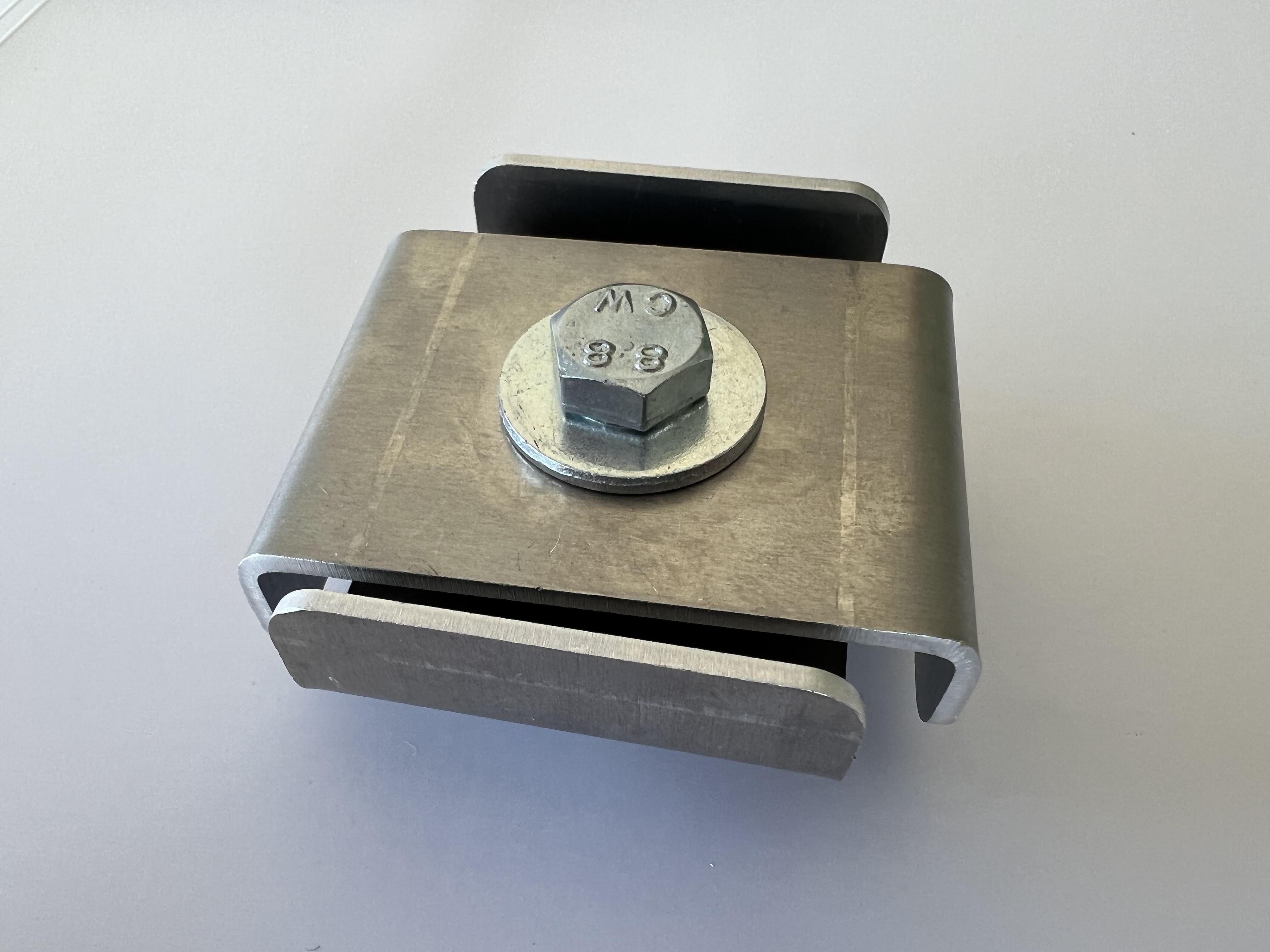 Klammer für 5 x 5 cm, Aluminium