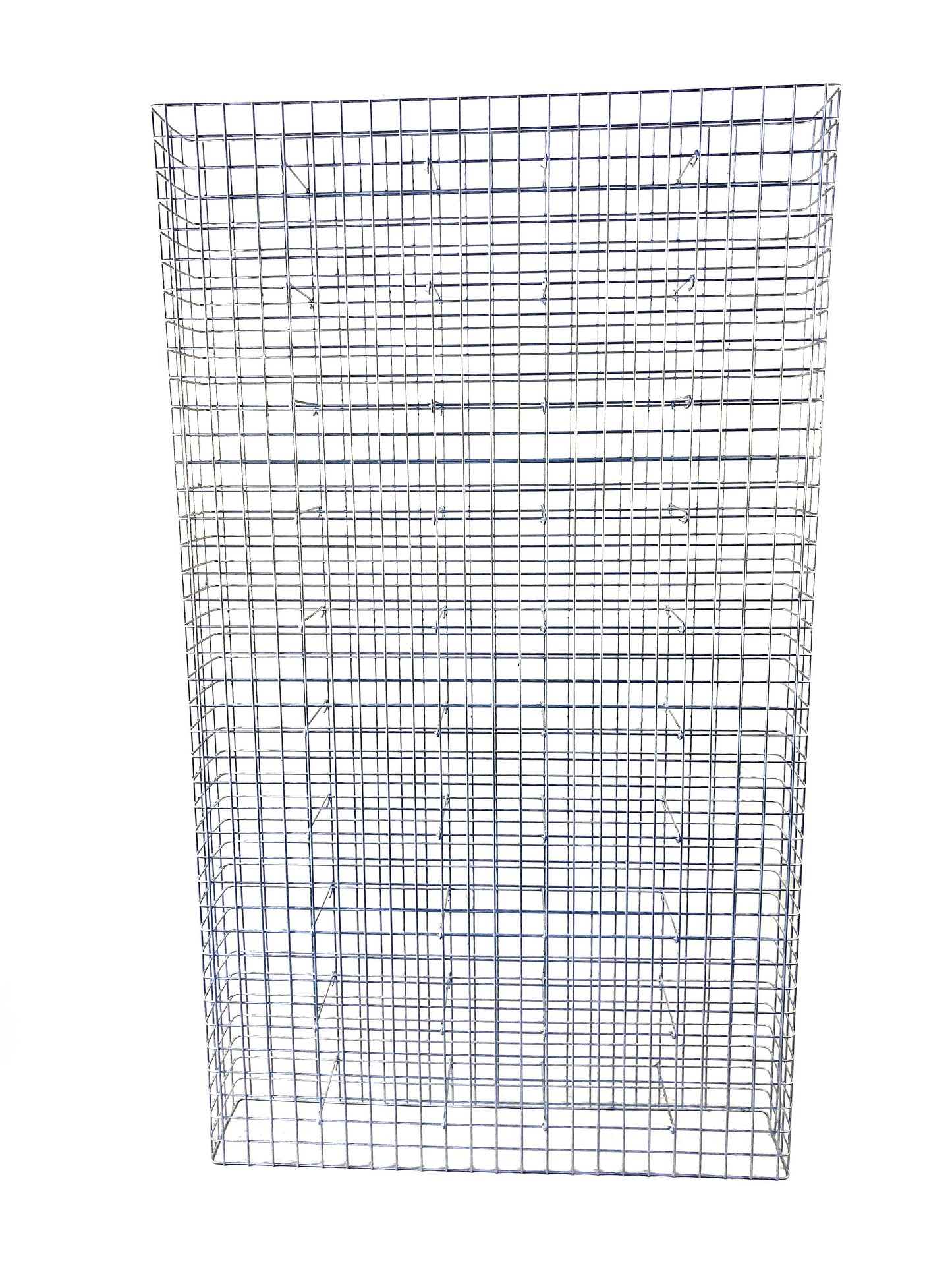 Gabião galvanizado a quente 117 cm x 200 cm x 22 cm, malhagem 5 cm x 5 cm, totalmente soldado