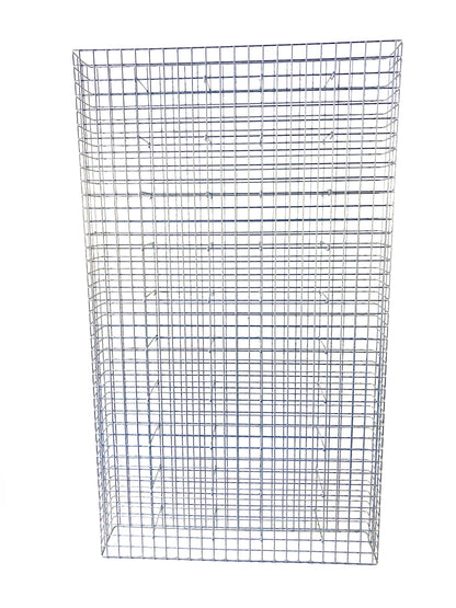 Gabião galvanizado a quente 117 cm x 200 cm x 22 cm, malhagem 5 cm x 5 cm, totalmente soldado