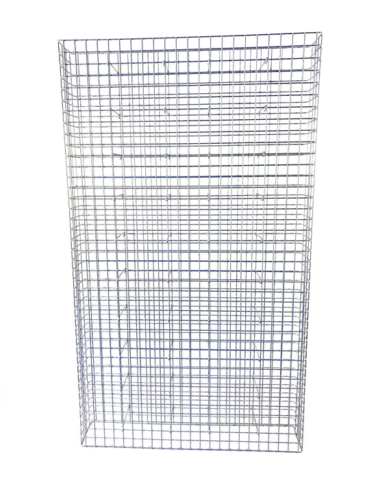 Gabion varmgalvaniseret 117 cm x 200 cm x 22 cm, maskestørrelse 5 cm x 5 cm, fuldsvejset