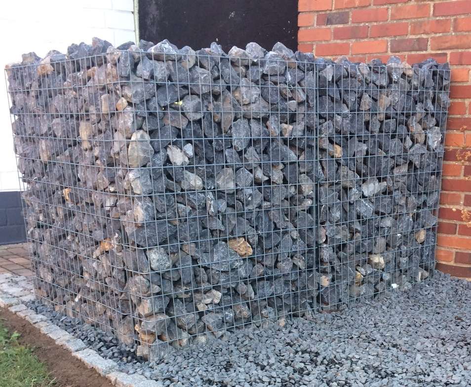 Gabion hegn efter mål - maskestørrelse 5x10cm