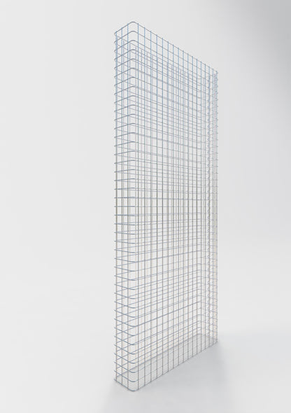Gabionenzaun Länge 87 cm, Höhe 160 cm, Tiefe 17 cm, Maschenweite 5 x 5 cm