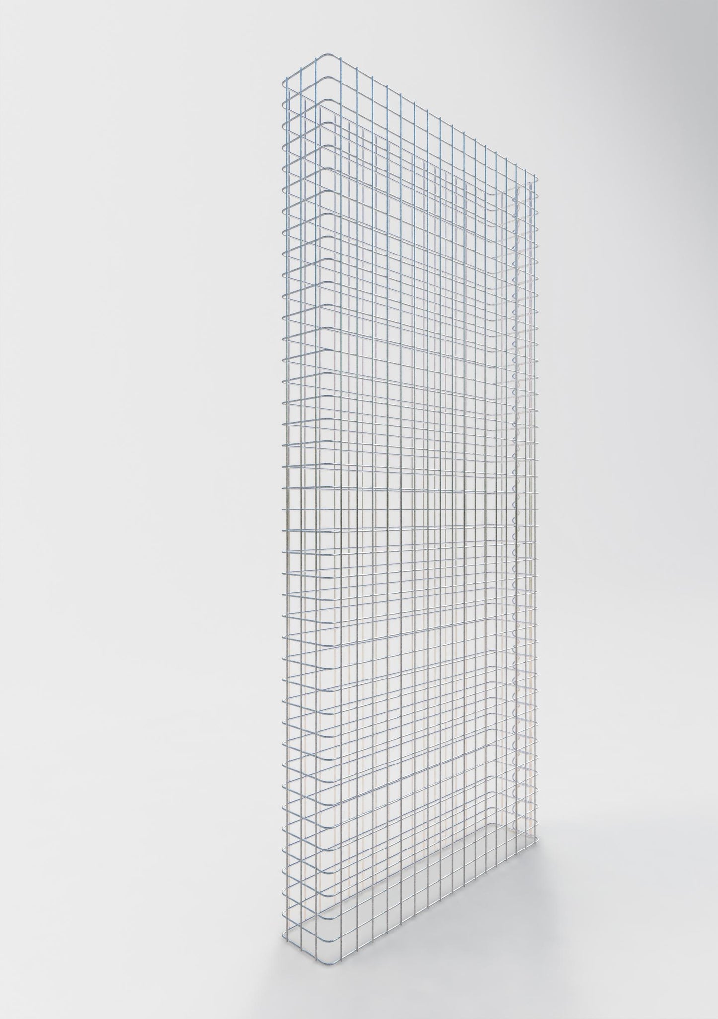 Schanskorfomheining lengte 87 cm, hoogte 180 cm, diepte 17 cm, maaswijdte 5 x 5 cm