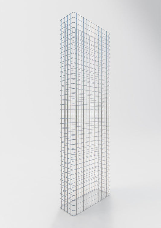 Valla de gaviones longitud 62 cm, altura 180 cm, profundidad 22 cm, malla 5 x 5 cm