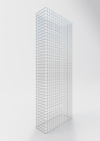 Gabionstängsel längd 77 cm, höjd 180 cm, djup 27 cm, maskstorlek 5 x 5 cm