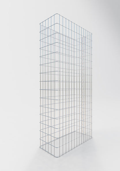 Valla de gaviones longitud 72 cm, altura 180 cm, profundidad 32 cm, malla 5 x 10 cm