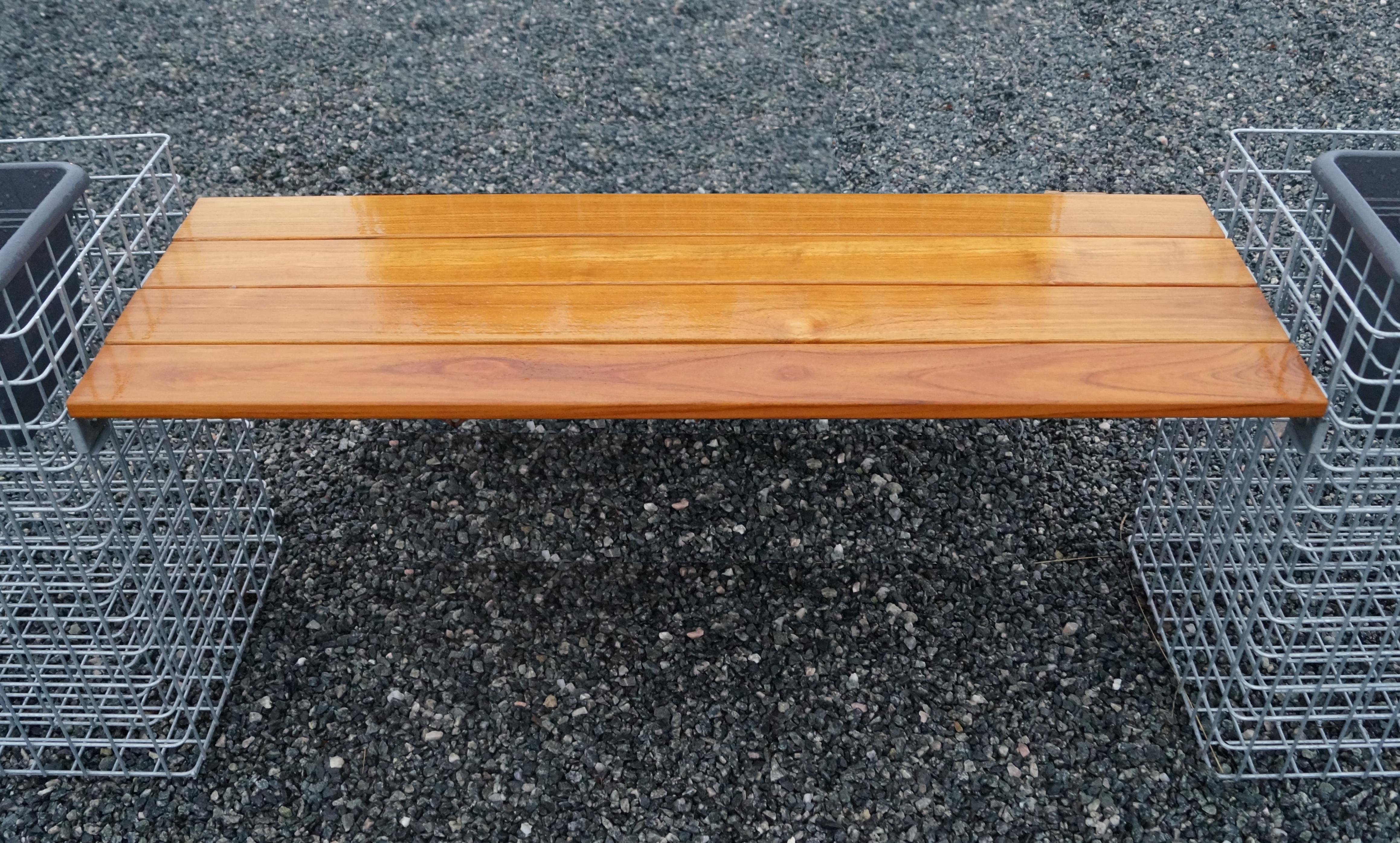 Lang bænkpude TEAK 115 cm