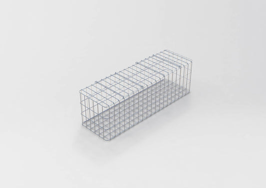Gabion varmgalvaniseret 102 cm x 32 cm x 32 cm, maskestørrelse 5 cm x 10 cm, fuldsvejset